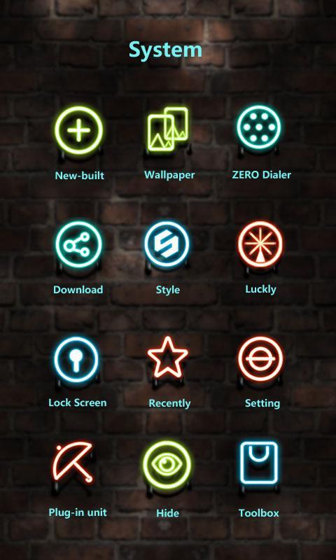 Neon Theme - ZERO Launcher