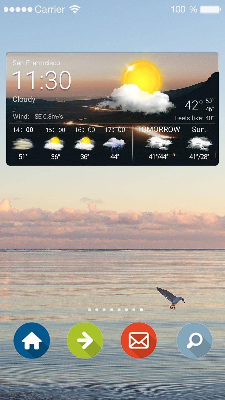Funny Weather Clock Widget