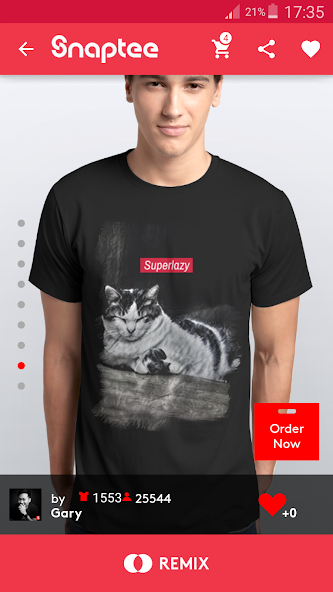 T-shirt design - Snaptee
