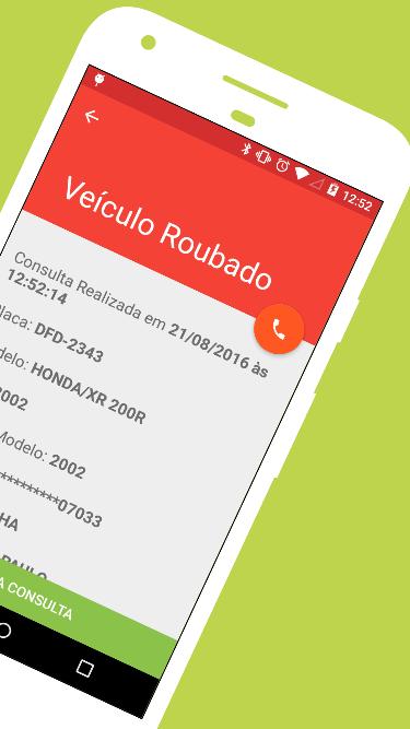 Consulta de Veiculos Pela Placa - Furto, Roubo