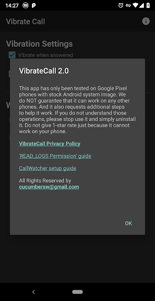 Vibrate Call
