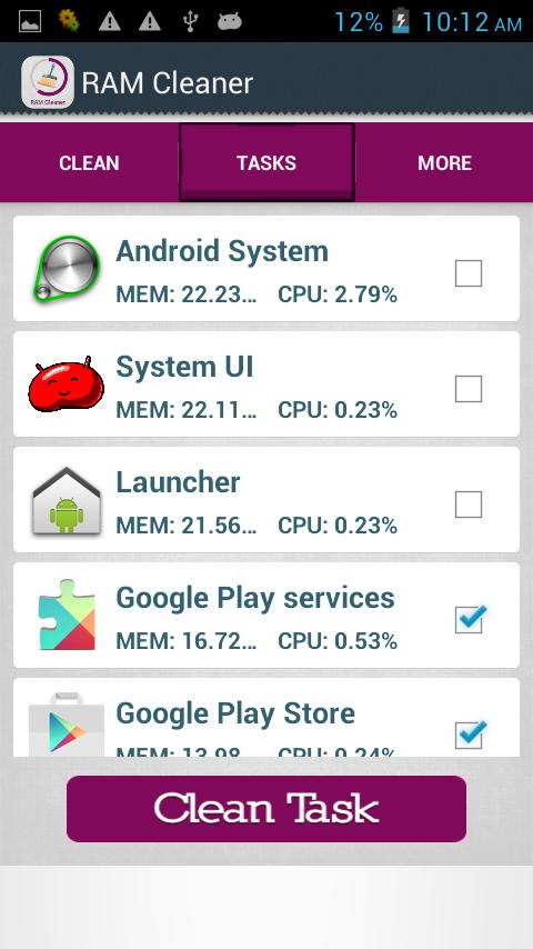 RAM Cleaner : Memory Booster