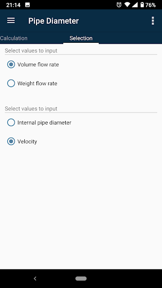 Pipe Diameter Calculator