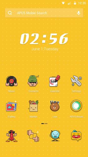 Lovely stickers theme