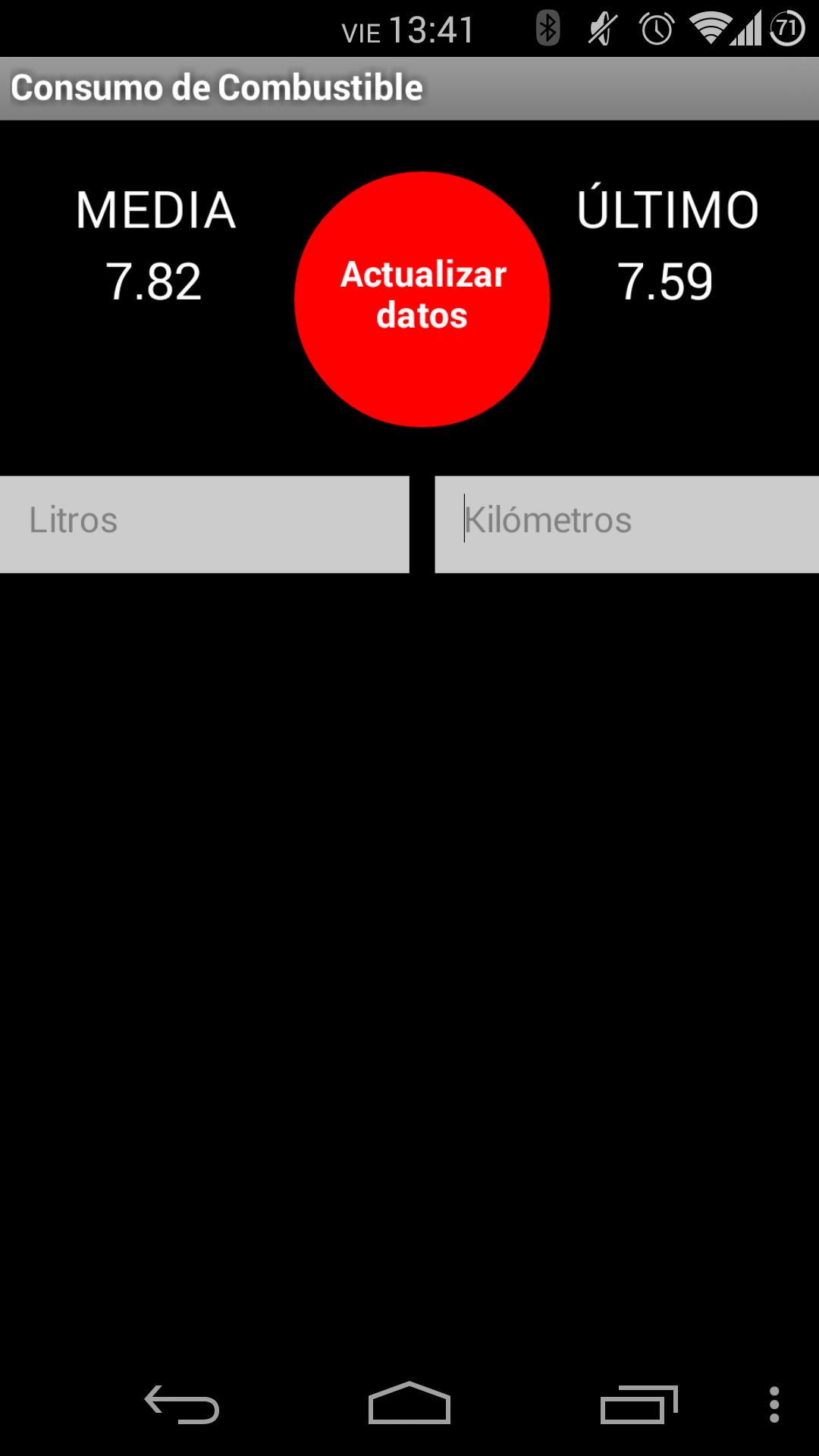 Consumo de Combustible