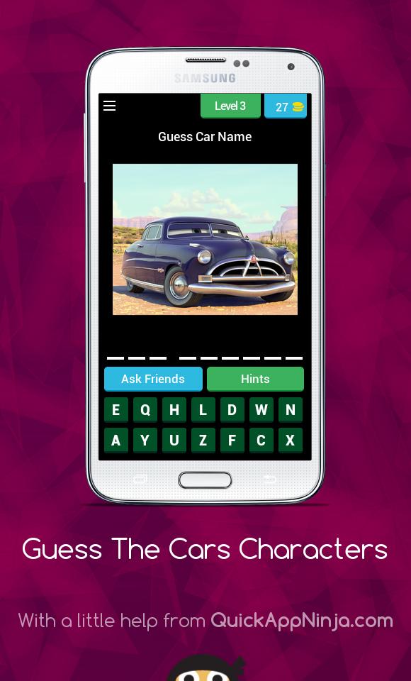 Guess The CARS Characters