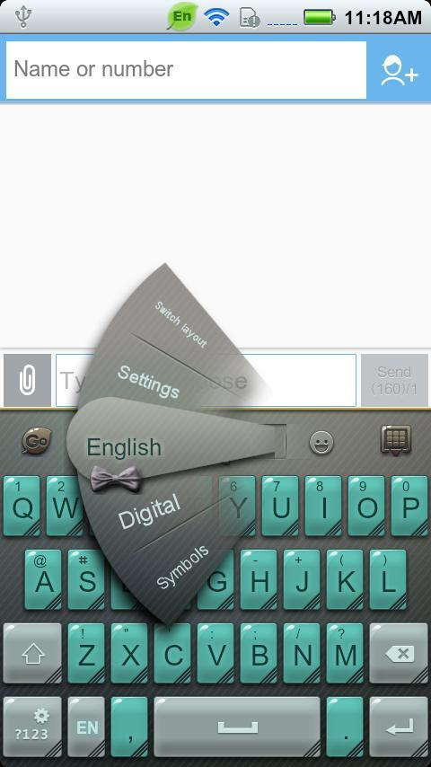 GO Keyboard Gentleman theme
