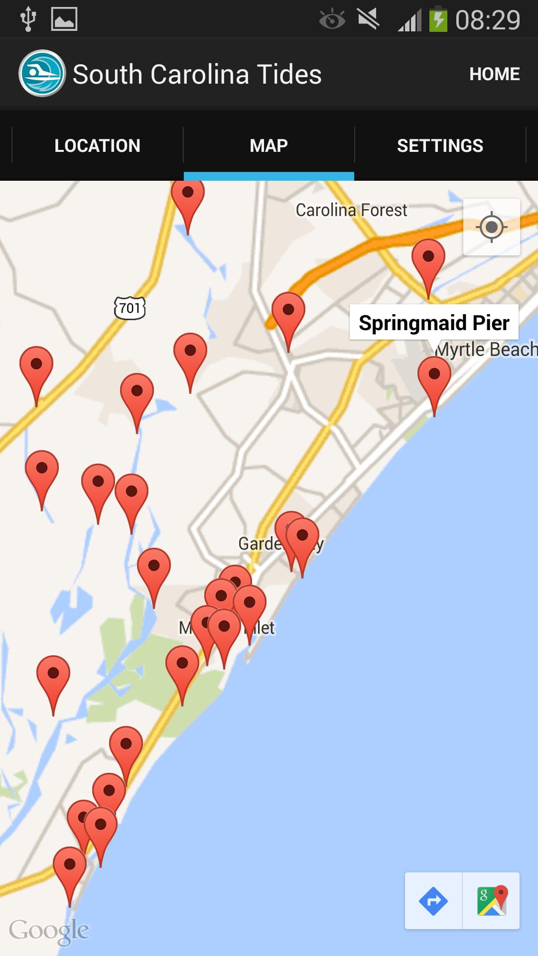 South Carolina Tide Times