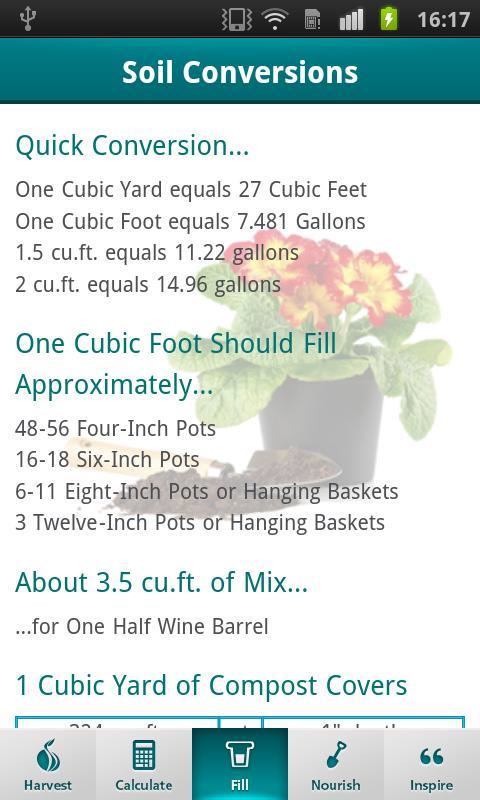 Harvest Landscape Calculator