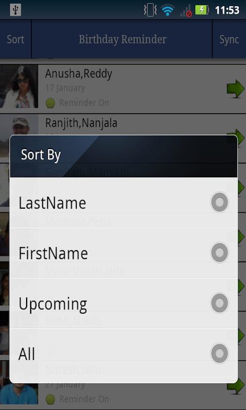 Birthday Reminder Facebook