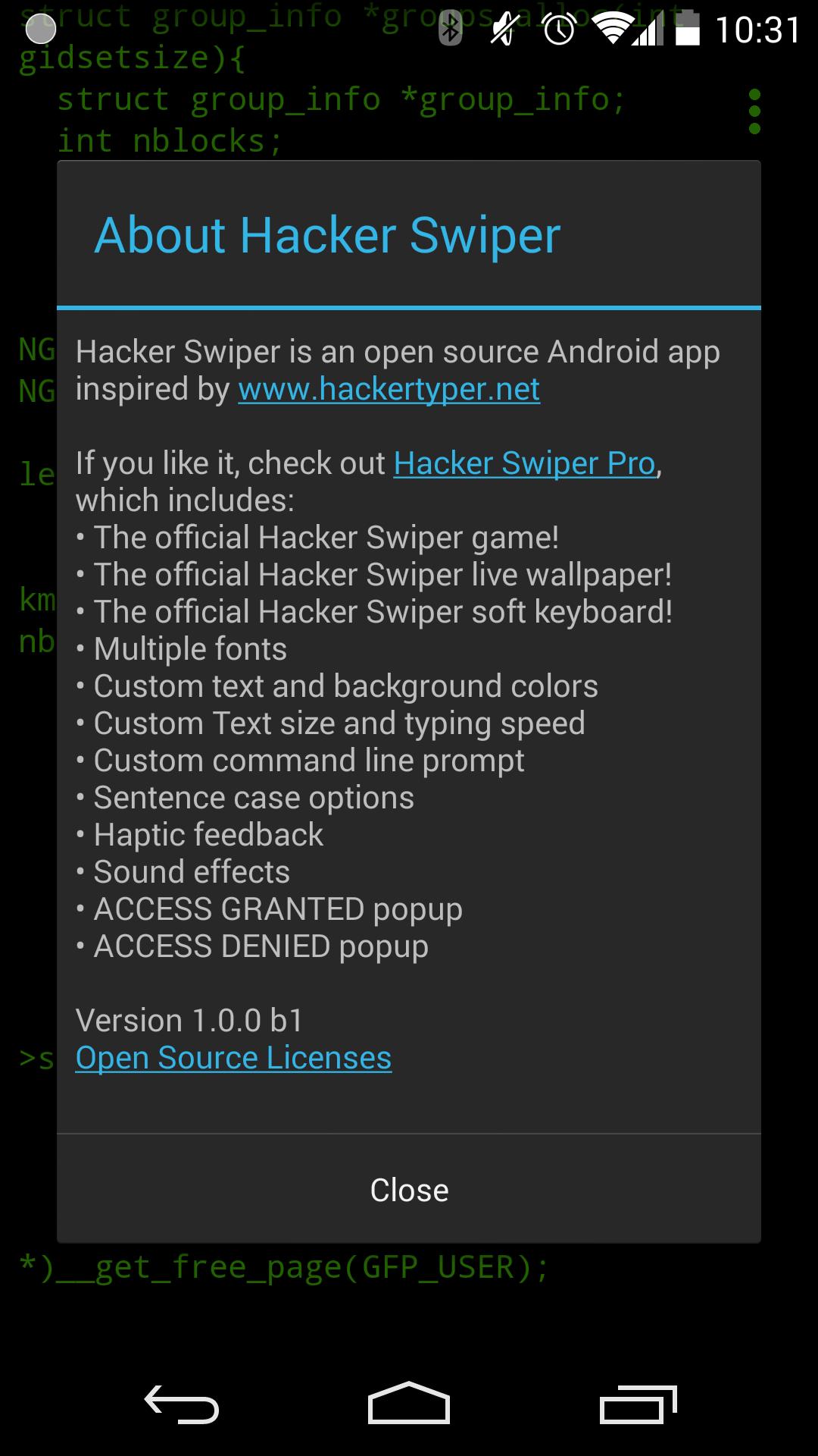 Hacker Swiper
