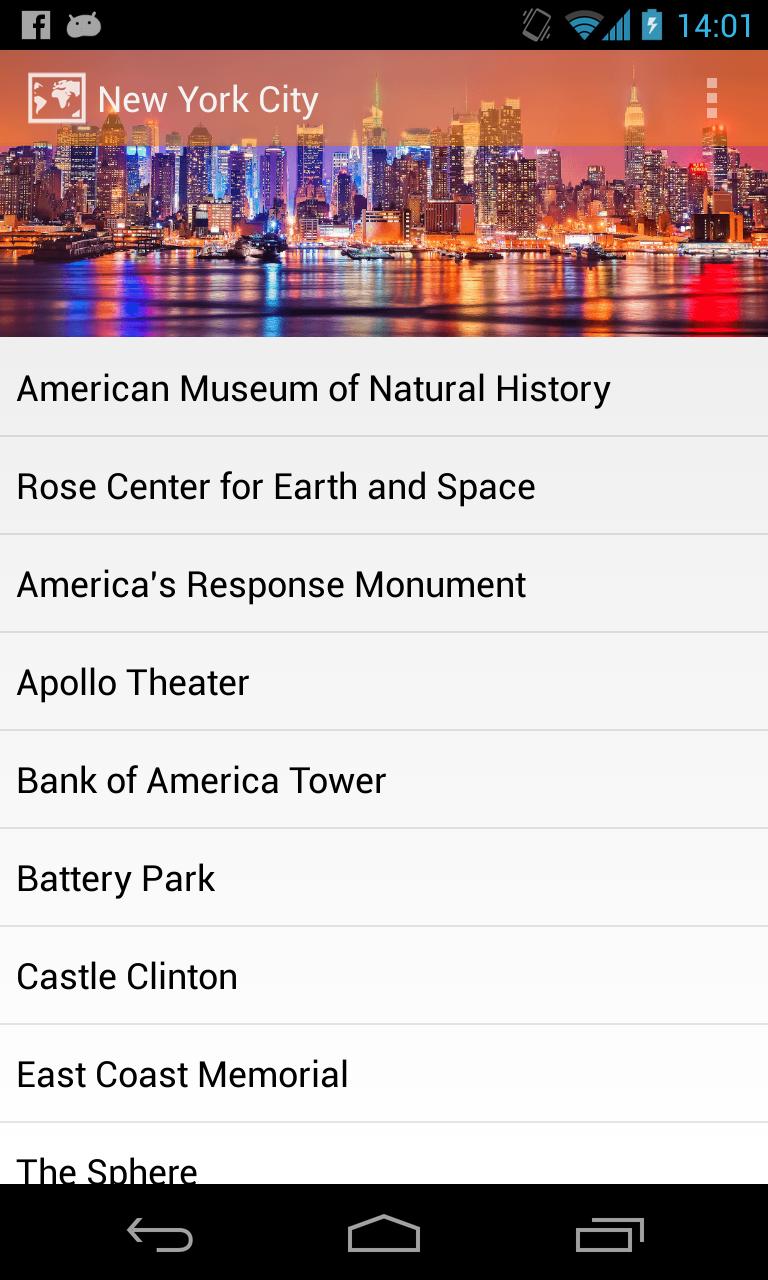 FadingActionBar Demo