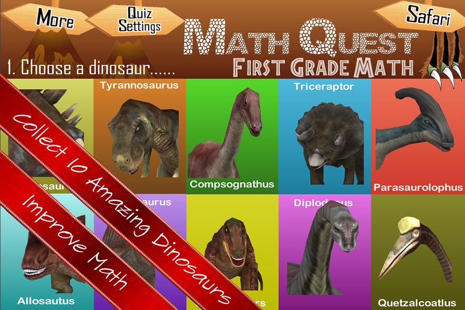 First Grade Math Quest Quiz 1