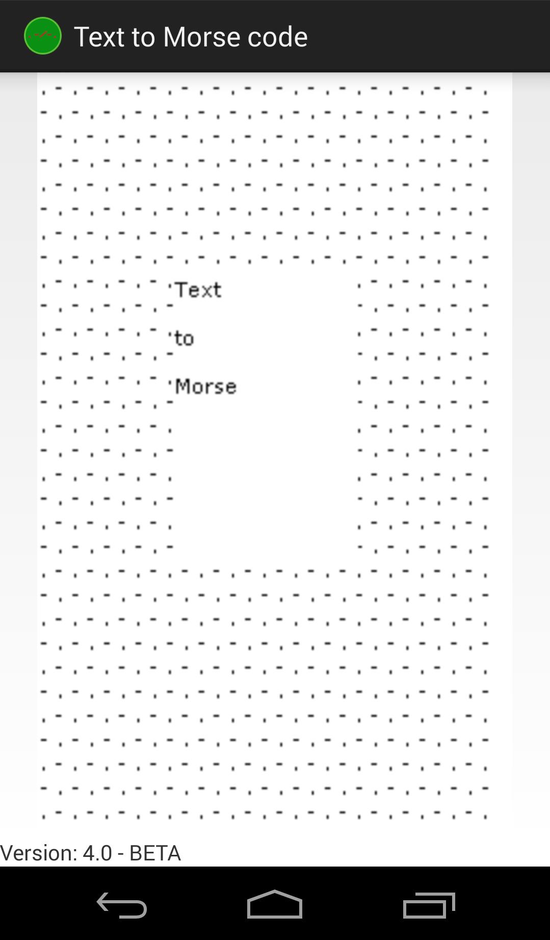 Text to Morse Code (Beta)