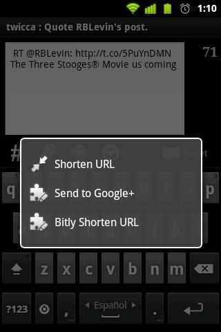 Bitly plugin for Twicca