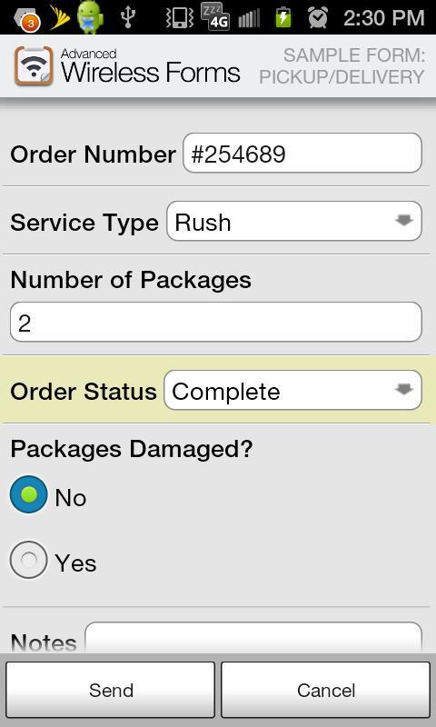 Advanced Wireless Forms