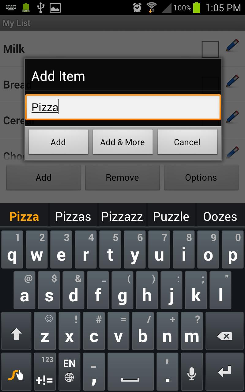 My List - Shopping / Task List