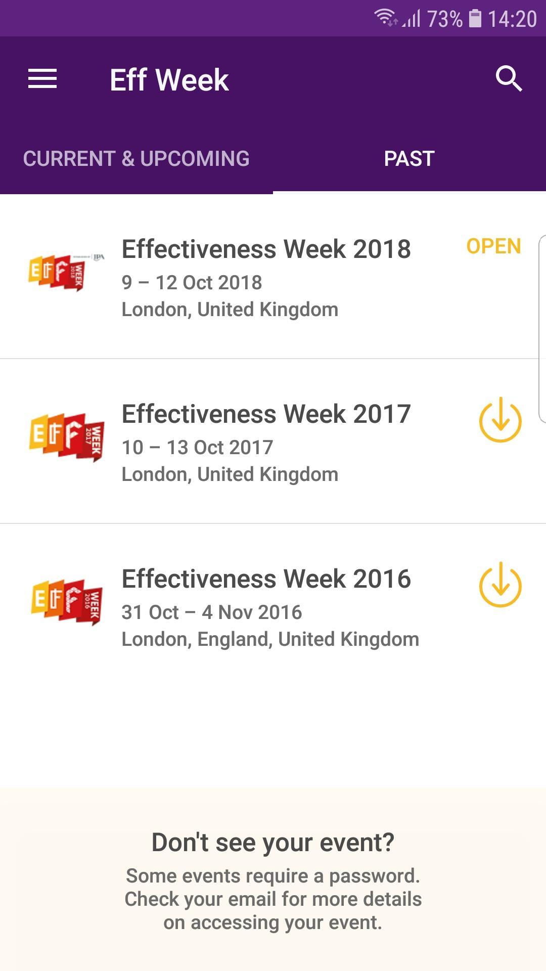 Effectiveness Week