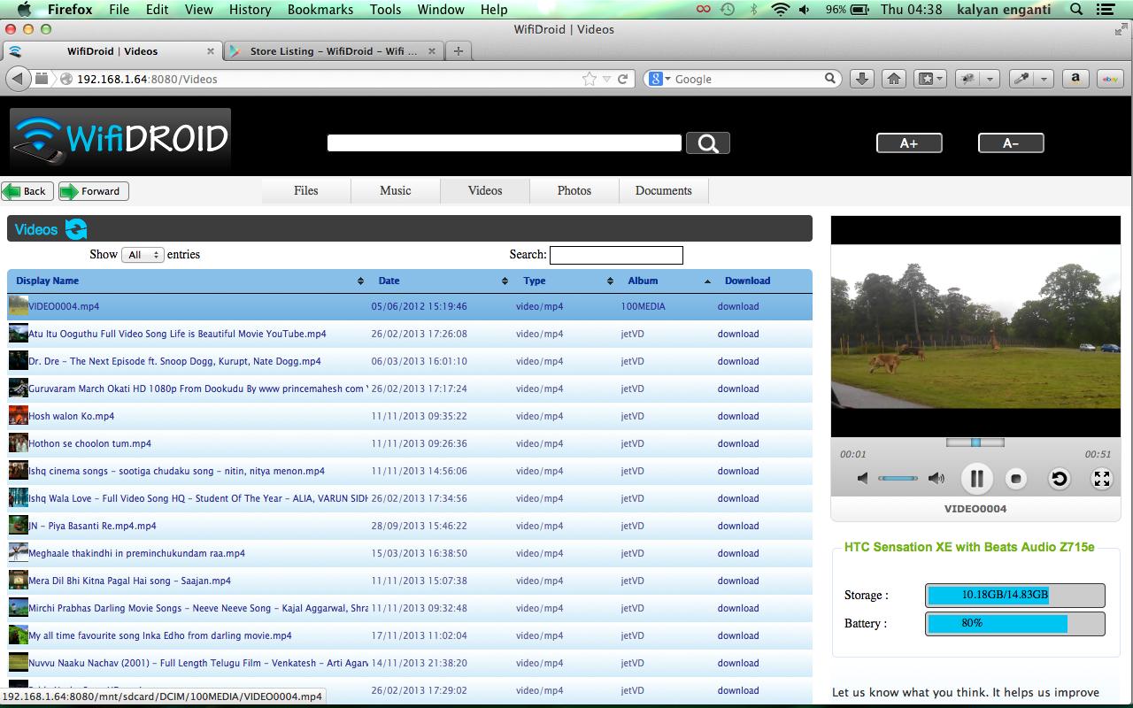 WifiDroid - Wifi File Transfer