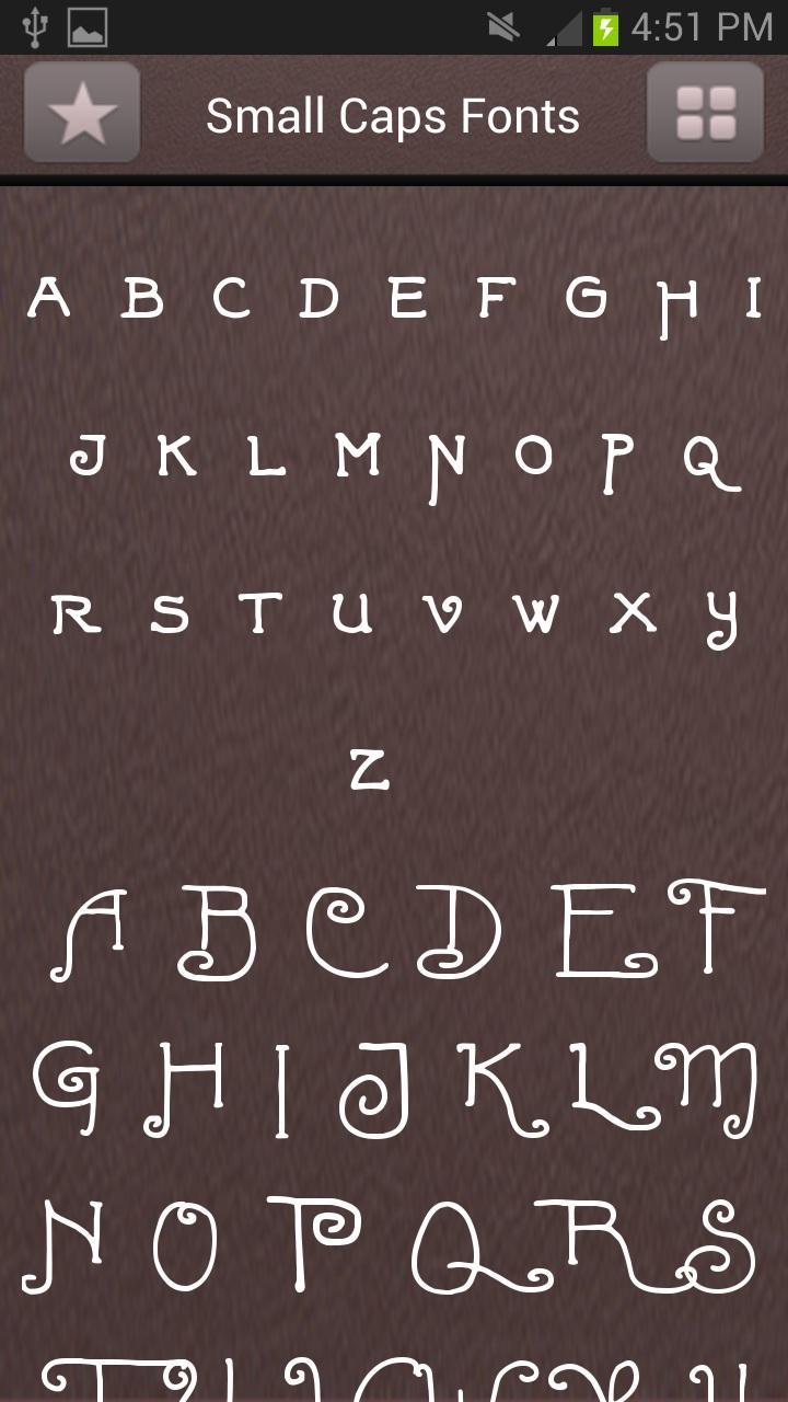 Small Caps Fonts for S4