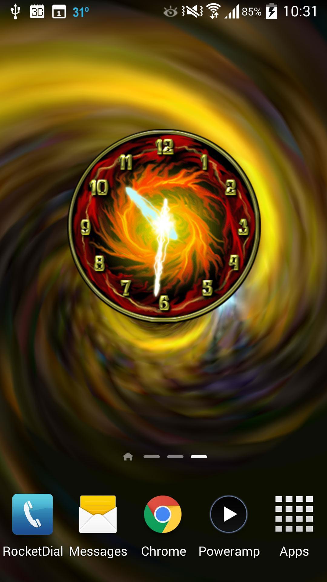Rock Clock widget