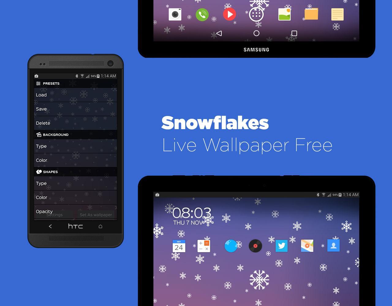Snowflakes Live Wallpaper Free