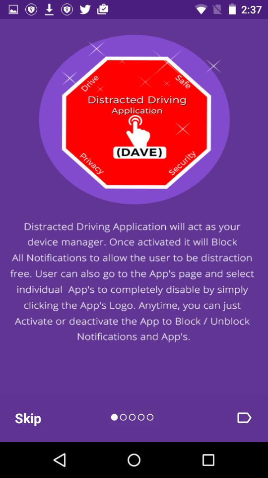 Distracted Driving ( DAVE )