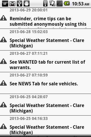 Clare County Sheriff Dept.