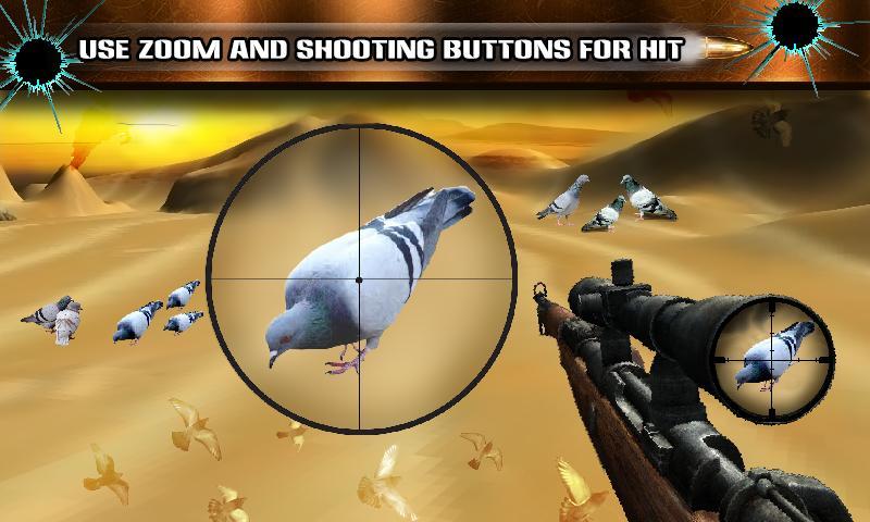 Desert Sniper Spy Pigeon Hunt