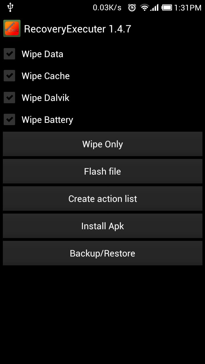 Recovery Executer Lite 1.5.0