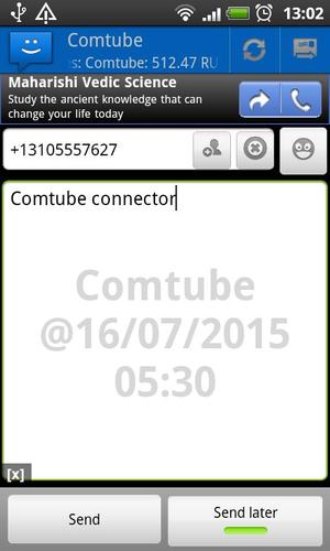 WebSMS: Comtube connector