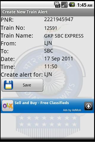 Indian Railway Train Alarm