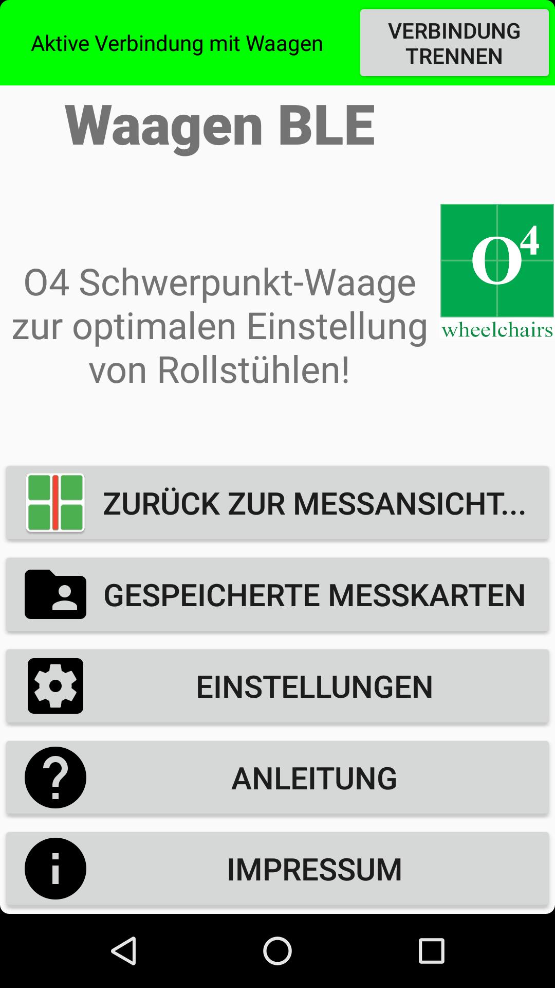 Rollstuhl Waagenterminal