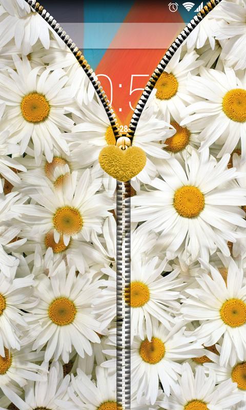 Daisy Flowers Zipper UnLock