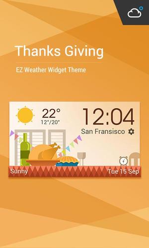 daily weather report clock