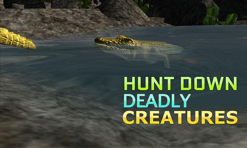 3D Angry Crocodile Hunter Sim