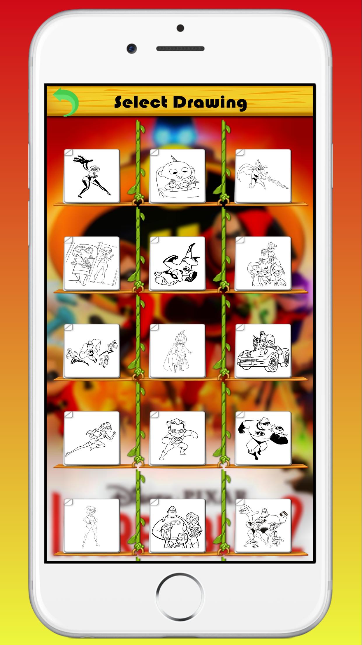 The Incredibles 2 Coloring Book