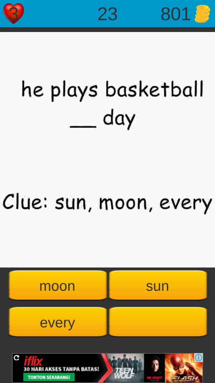 English Grammar for 1st Grade