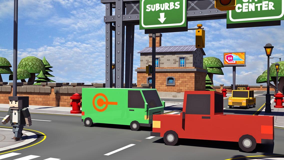 Blocky Smashy Four Crossy Road