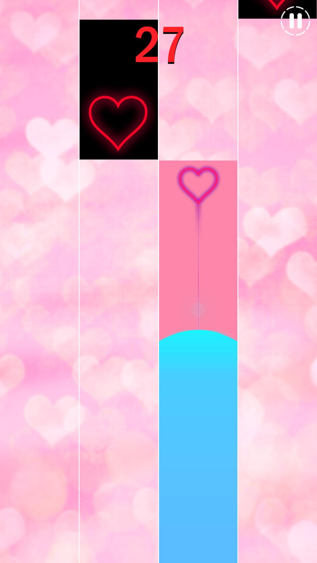 Heart Piano Pink Tiles 4 - Music, & Magic Tiles