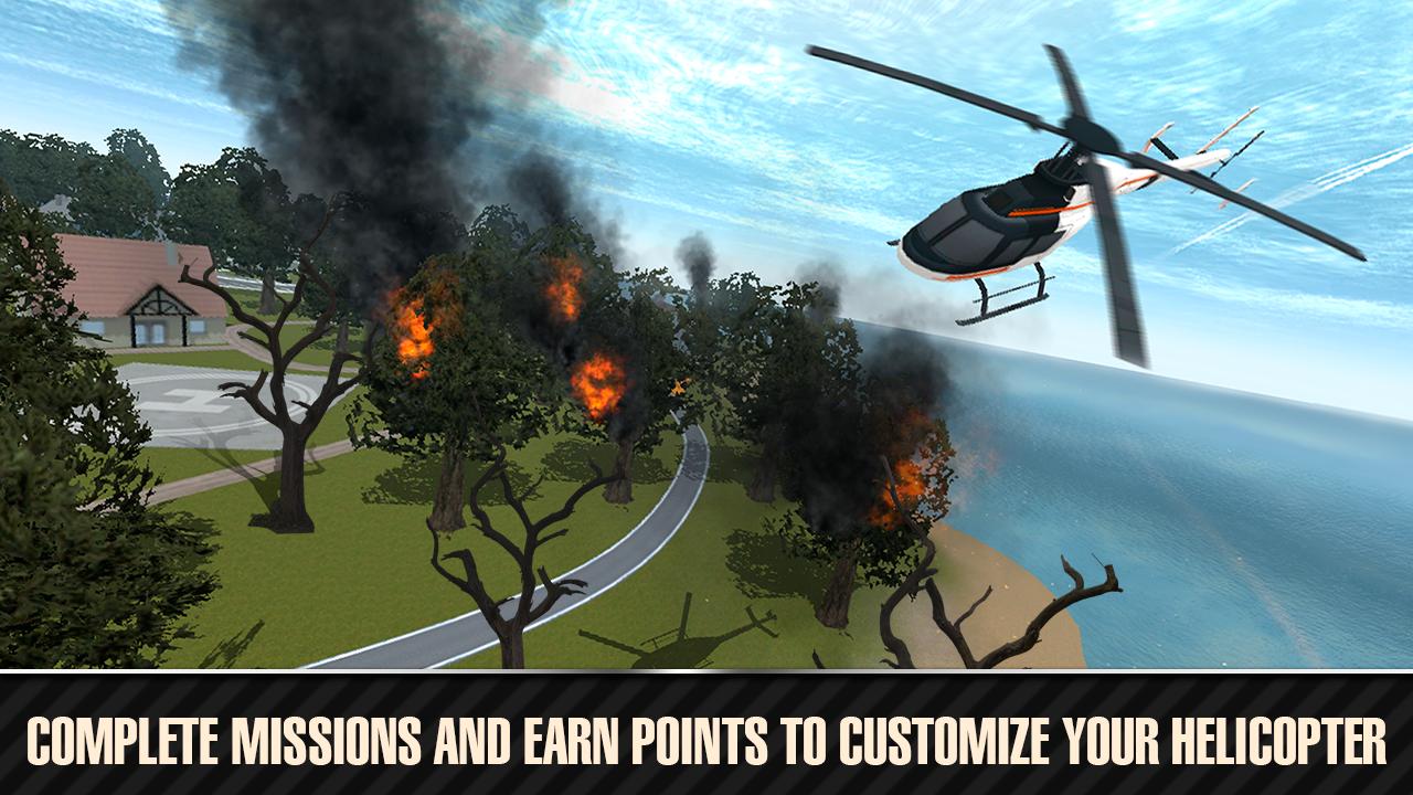 Fire Helicopter Simulator 3D