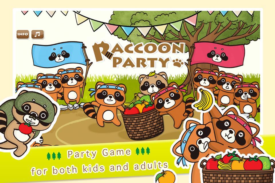 Raccoon Party - 2 player game