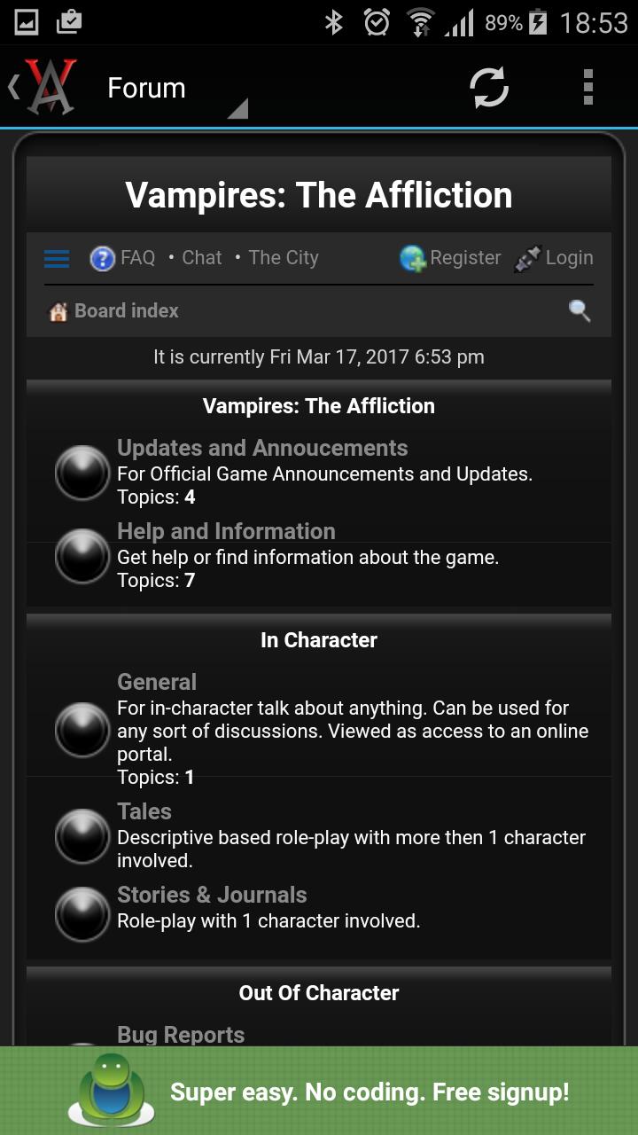 Vampires: The Affliction