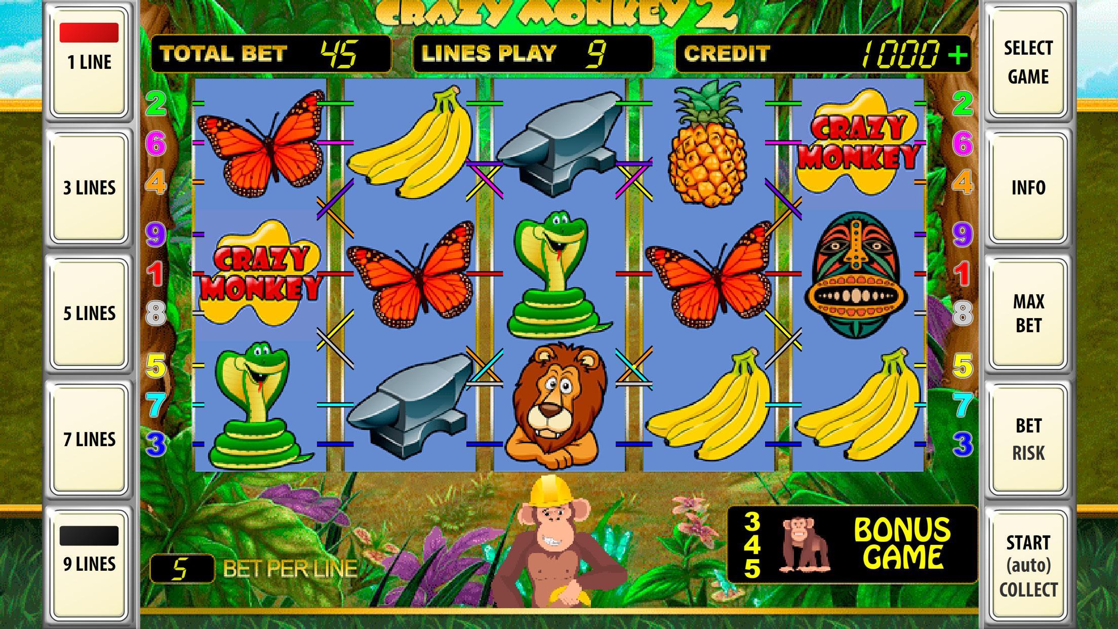 Crazy Monkey Free Retro Slots
