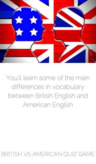 British Vs American English - Quiz Game