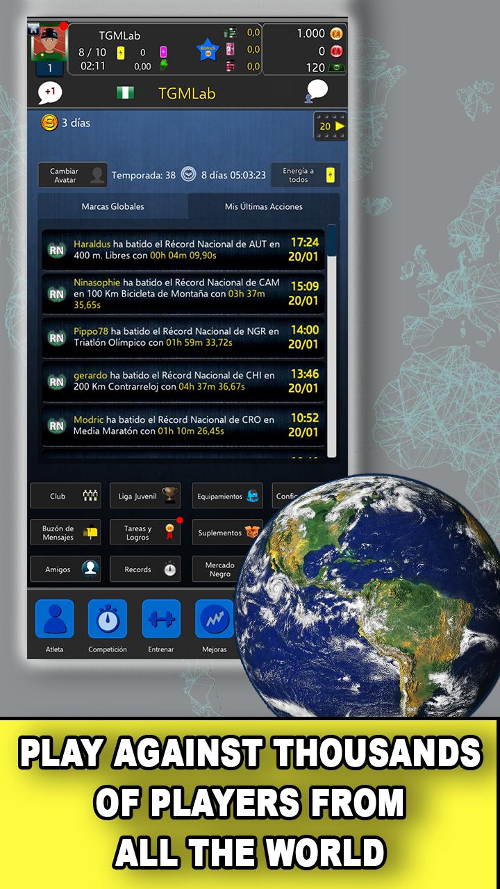 Triathlon Manager RPG