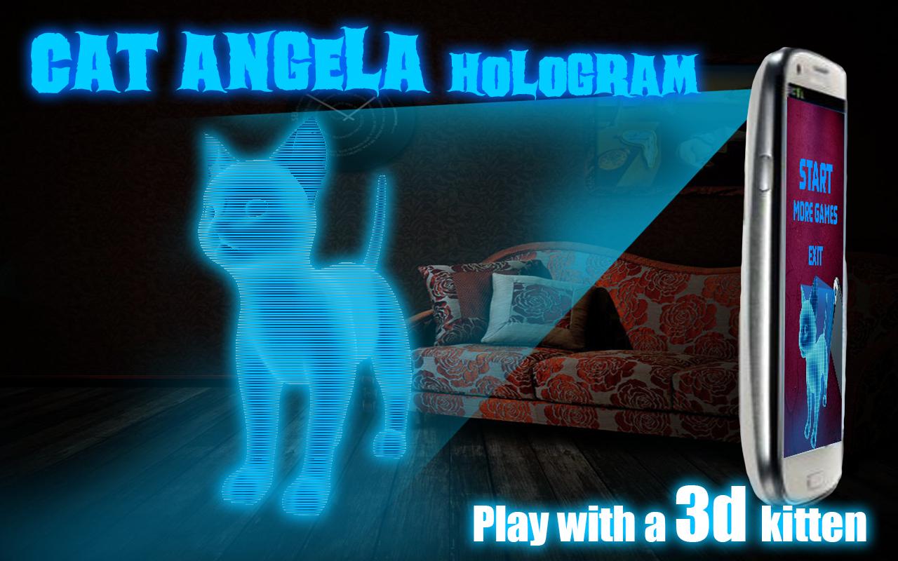 Cat Angela Hologram 3D Kids