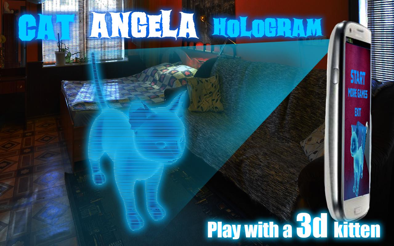 Cat Angela Hologram 3D Kids