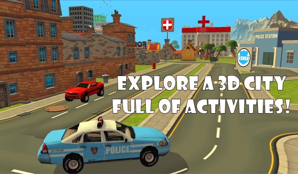 Police Car Chase Sim 911 FREE