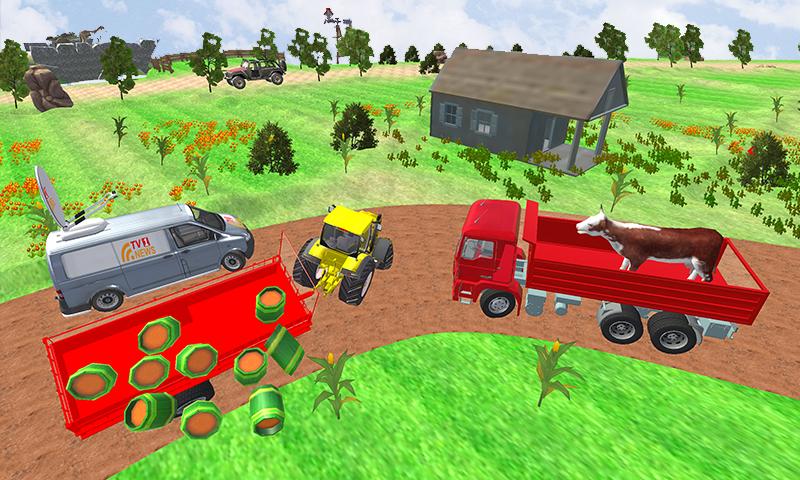 Farm Transport Tractor Games 2018